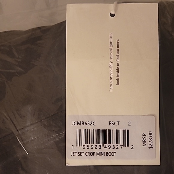 FRAME JET SET CROP MINI BOOTCUT PANTS EXPRESSO COATED SIZE 2 (29-34) - Picture 9 of 9